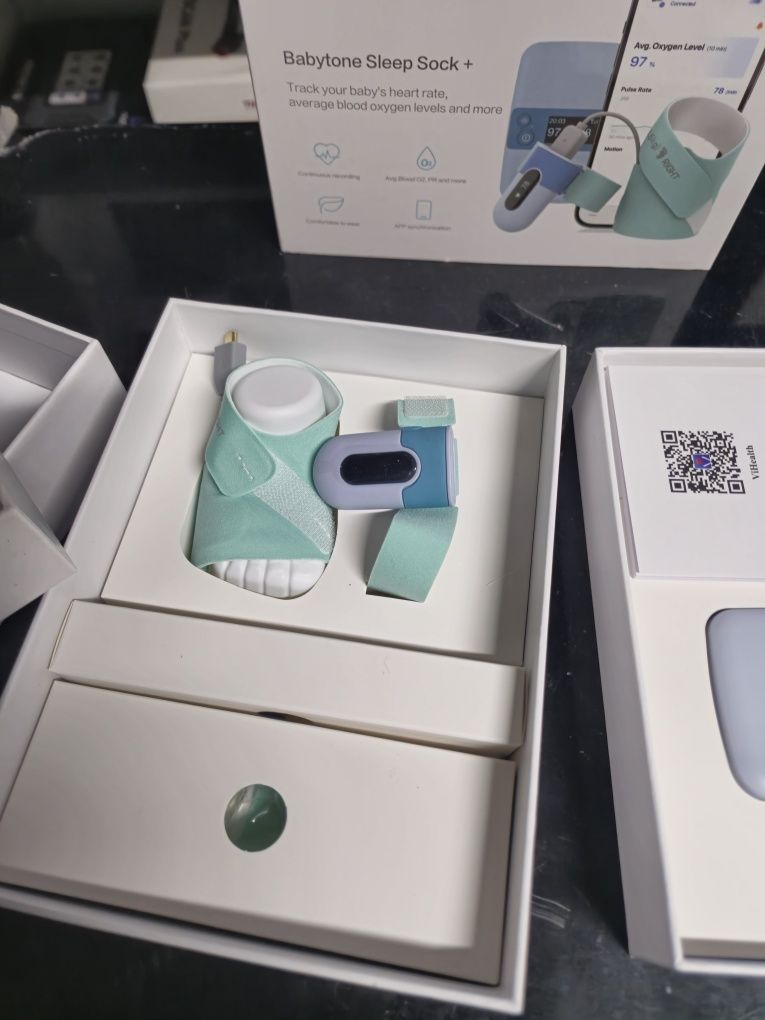 ТопЦена!Бебешки мониторинг  Babytone за сън, проследяване на ср. O2, п