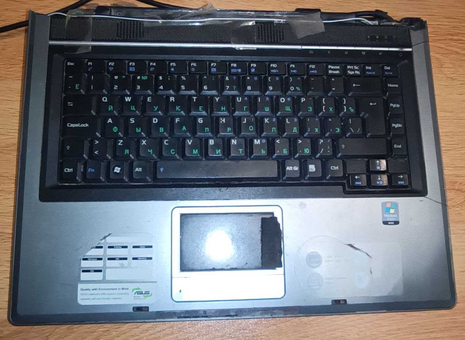 Нижняя часть ноутбука Asus F3J на запчасти