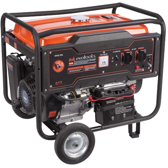 Generator de curent monofazat , 4t, 5,5 kW , pornire la cheie , EPTO