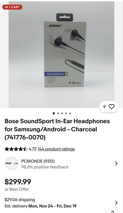 Casti cu fir BOSE originale cu tot cu carcasa