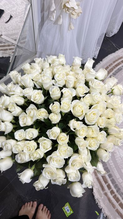 Цветы свежие и красивые 101роза