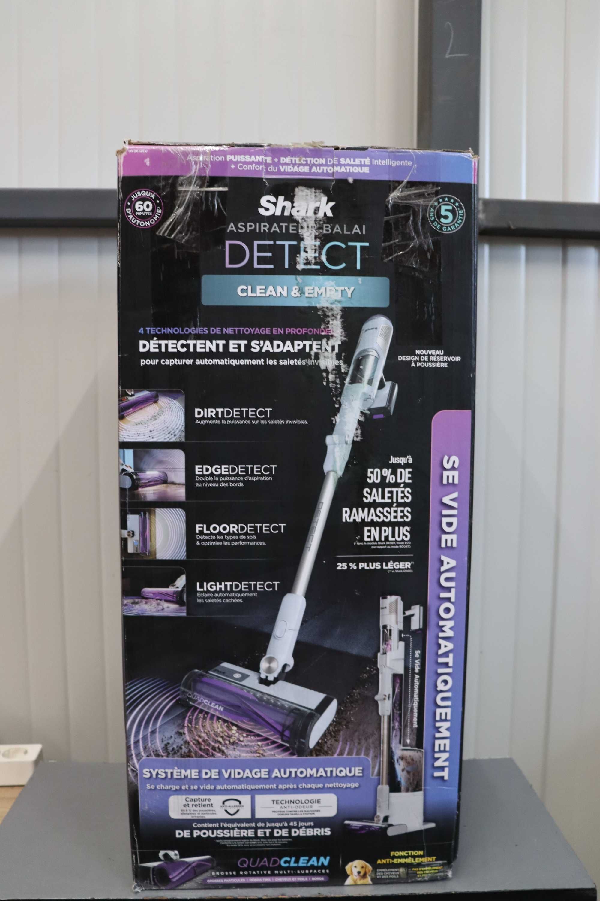 Безжична прахосмукачка Shark Detect Clean & Empty, самоизпразваща, 2л