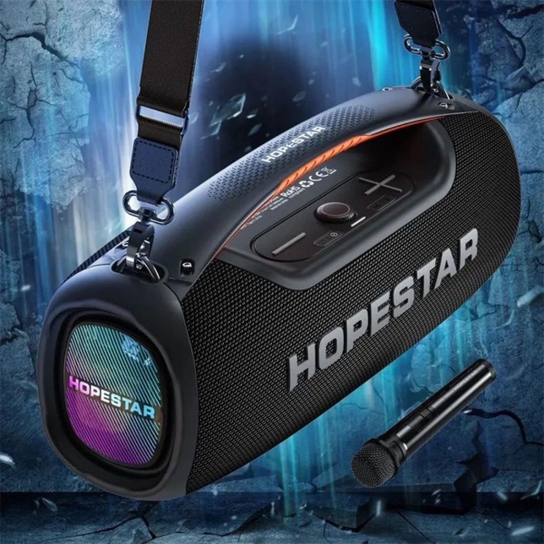 Boxa portabila Hopestar A60 cu Microfon,bluetooth,100W