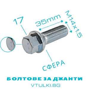 ПРОМО БОЛТОВЕ за джанти M12/M14 1.5/1.25 - 24 до 60мм