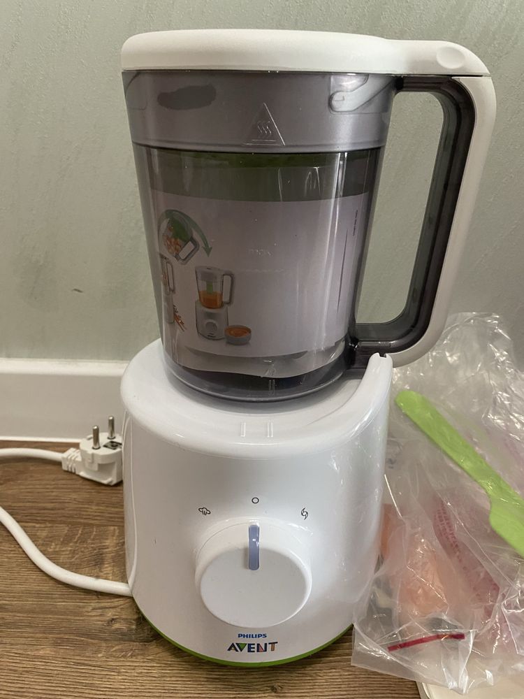 НОВ! PHILIPS AVENT 2 в 1 уред за приготвяне на пара на бебешка храна