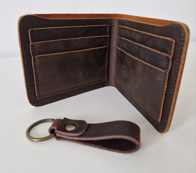 Portofel din piele naturală Crazy Horse, maro