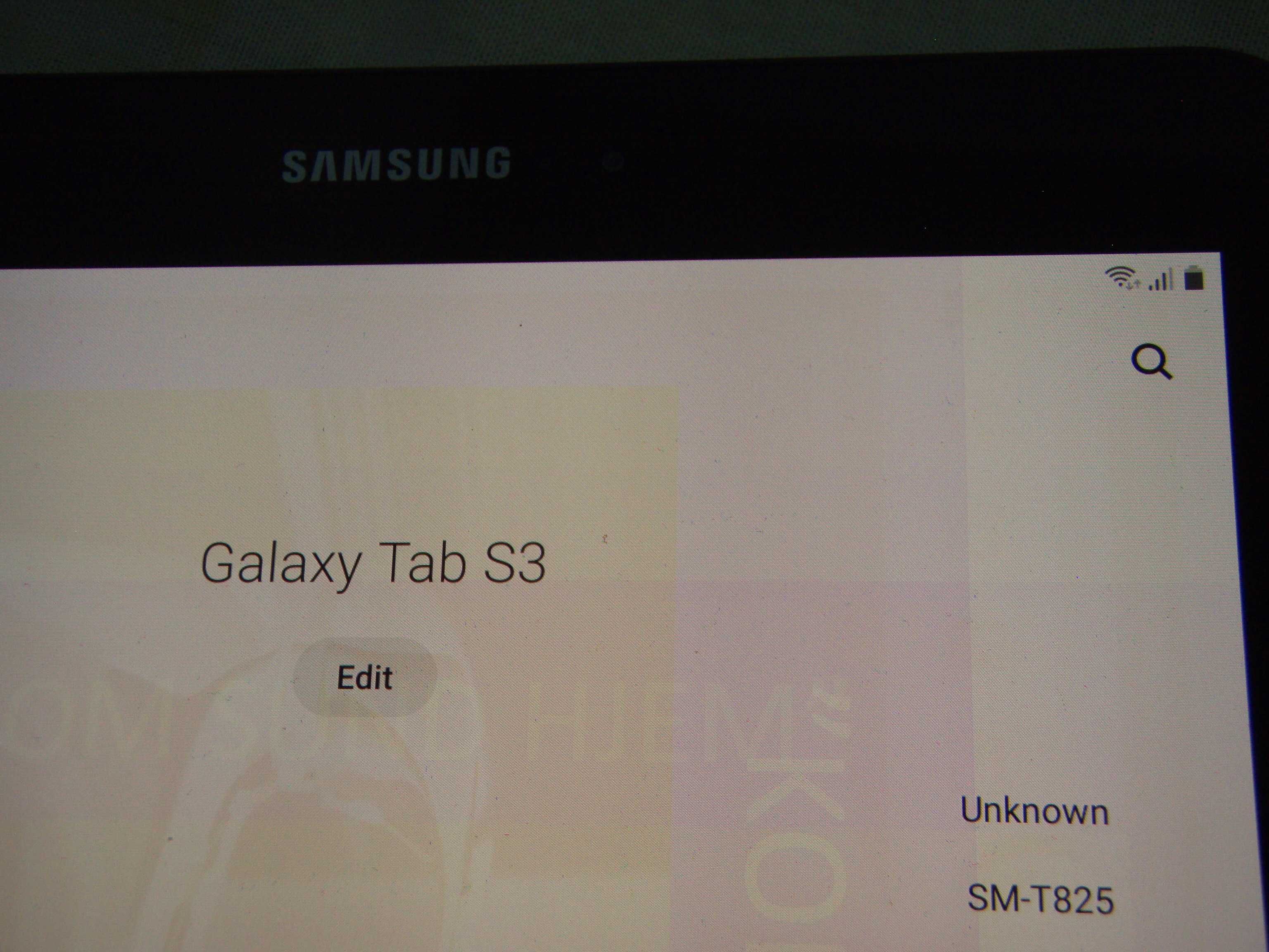 Tableta Samsung TAB S3 4G LTE SM-T825 ROM 32 Gb RAM 4Gb, burn pe ecran