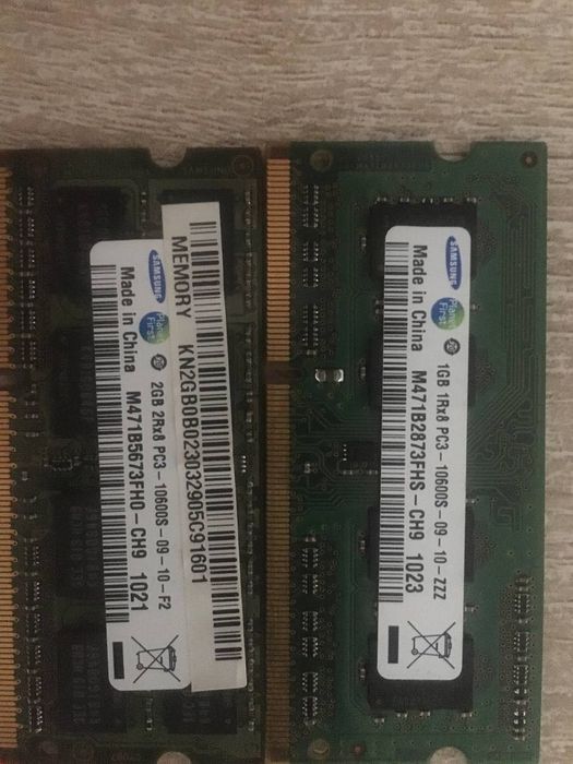 Ram SAMSUNG 2GB DDR3 1333MHz PC3-10600S