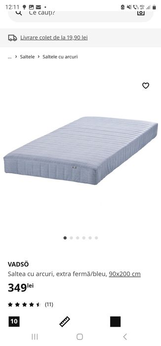 Pat supraetajat IKEA pentru copii – Transport inclus