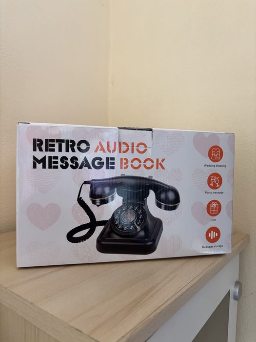 Telefon retro pentru inregistrare mesaje evenimente .