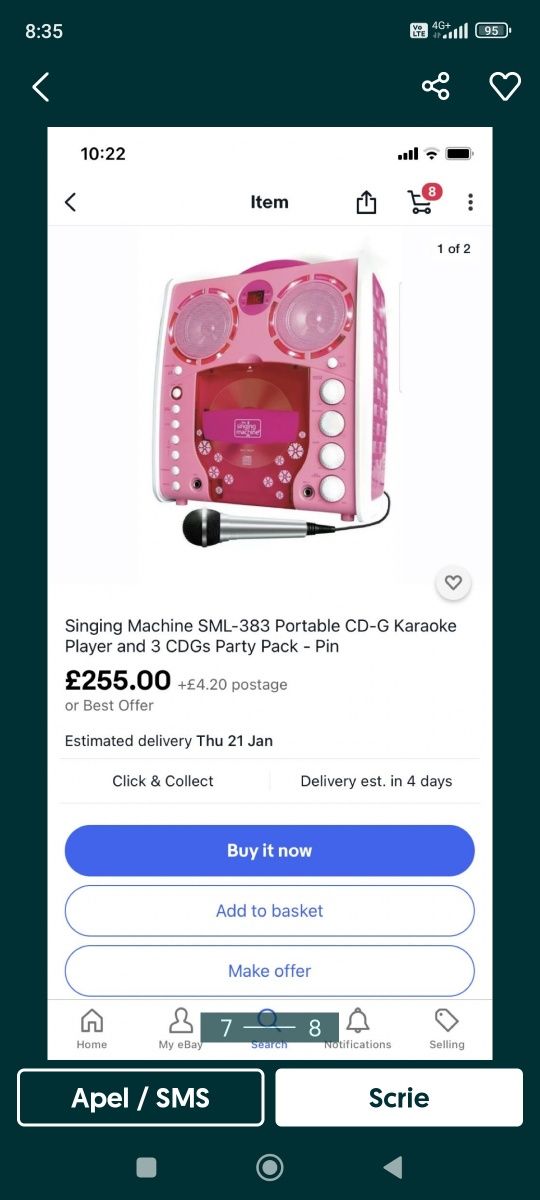 Stație karaoke cu cd