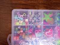 Kit complet elastice impletituri. Loom bands. 950 buc. Sigilat!