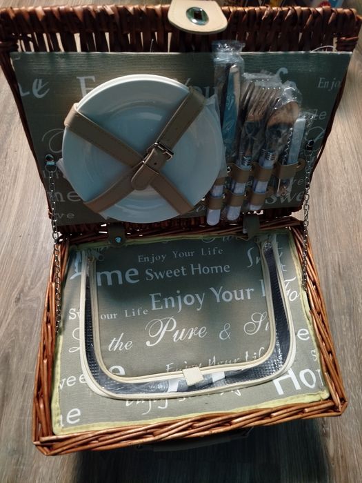 Кошница за пикник, хладилна, 10 части