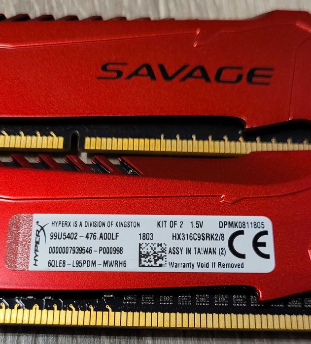 Memorii RAM HyperX Fury, SAVAGE, Samsung, Micron DDR3 / DDR4 8GB, 16GB