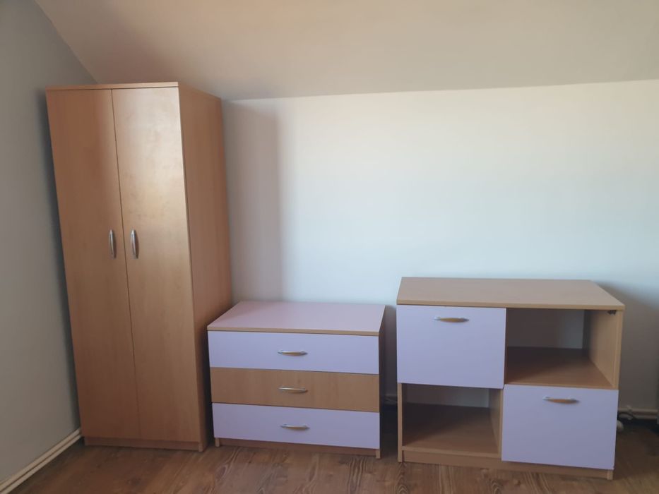 Vand dormitor complet copil (Pink)