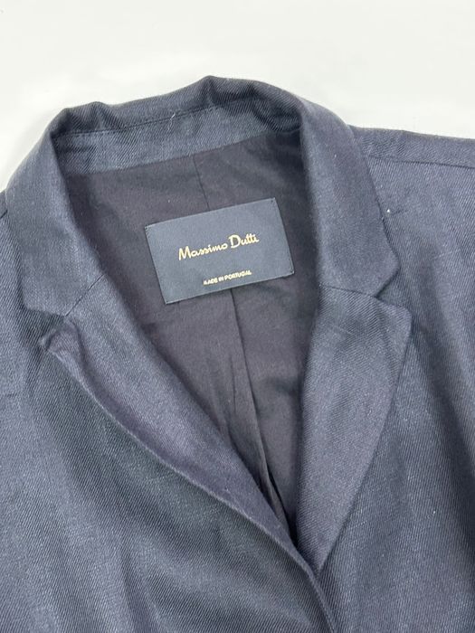 Massimo Dutti ленено страхотно черно сако актуален модел