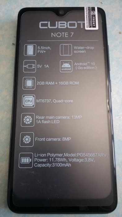 Смартфон " CUBOT" NOTE 7