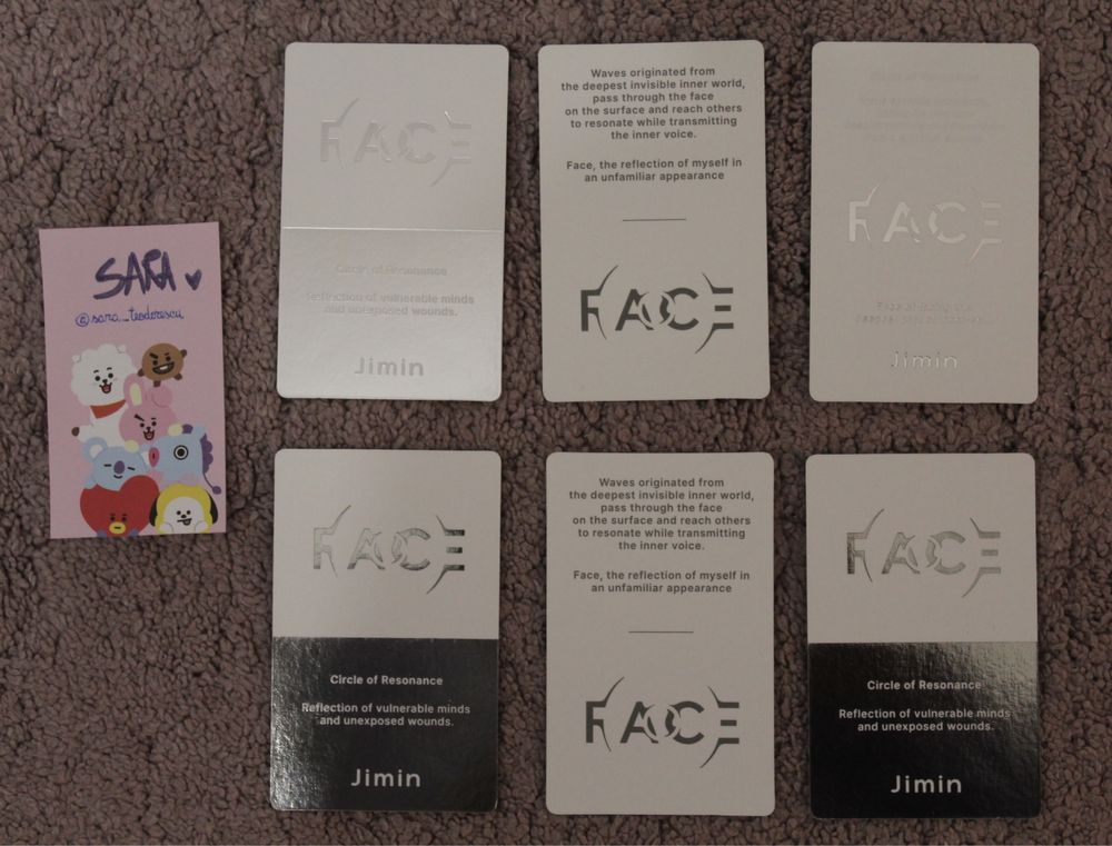 Photocard BTS JIMIN - Face