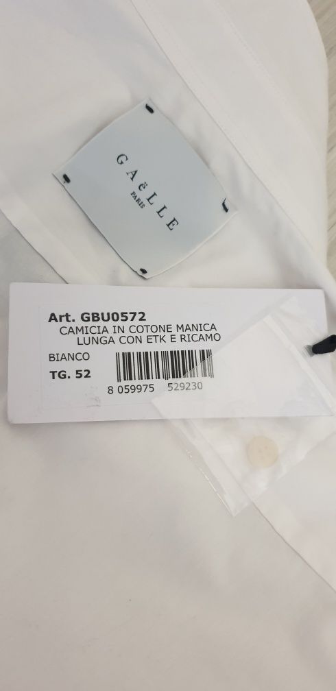 Gaelle Paris Slim Fit Cotton Mens  52 / L НОВО! ОРИГИНАЛ! Мъжка Риза!