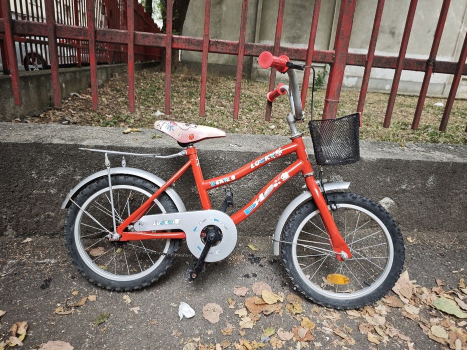 Bicicleta fete roți 14 inch 4-8 ani