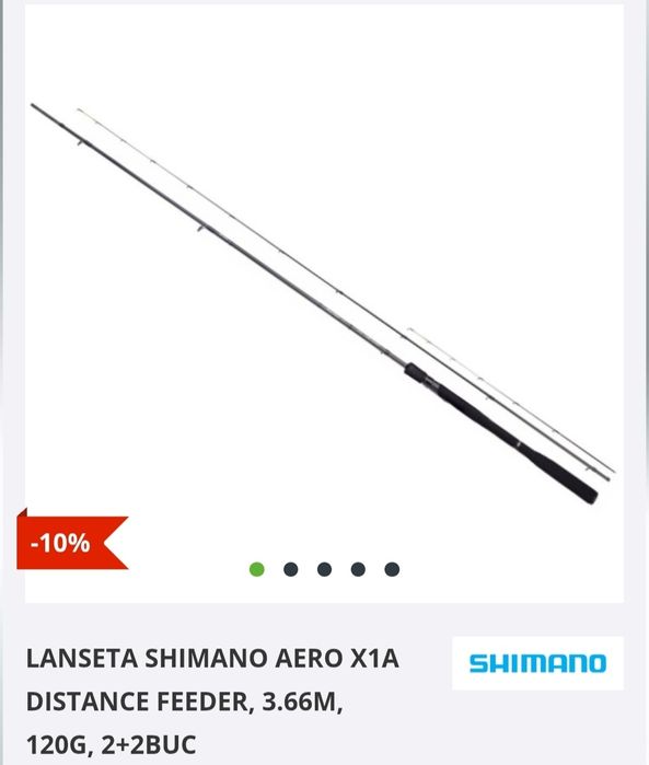 Lanseta Shimano Aero X1A 3.66m 120g NOU