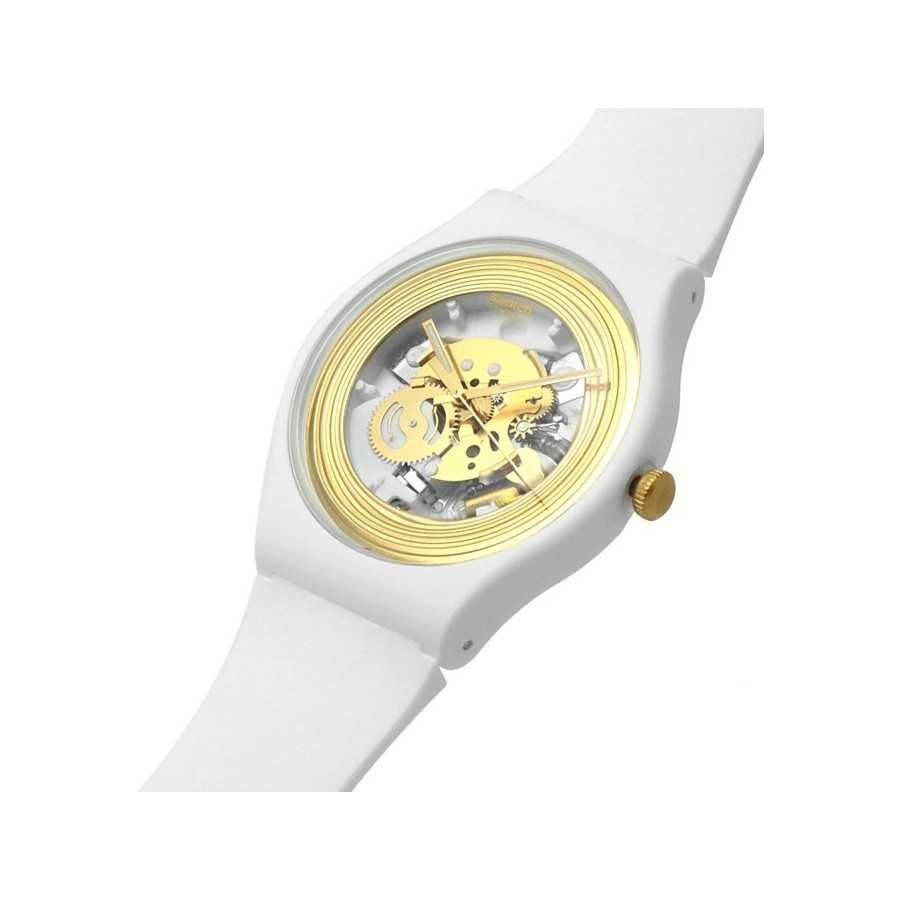 Часовник дамски Swatch Golden Rings White. SO29W107.