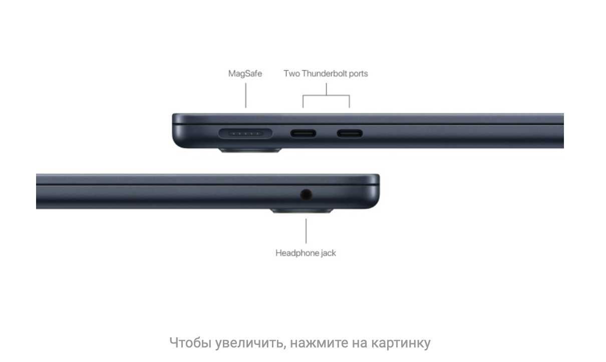 Macbook Air 13 M3 2024; 512ssd; 8 ядер; 13,6 дюйм; темно-синий;