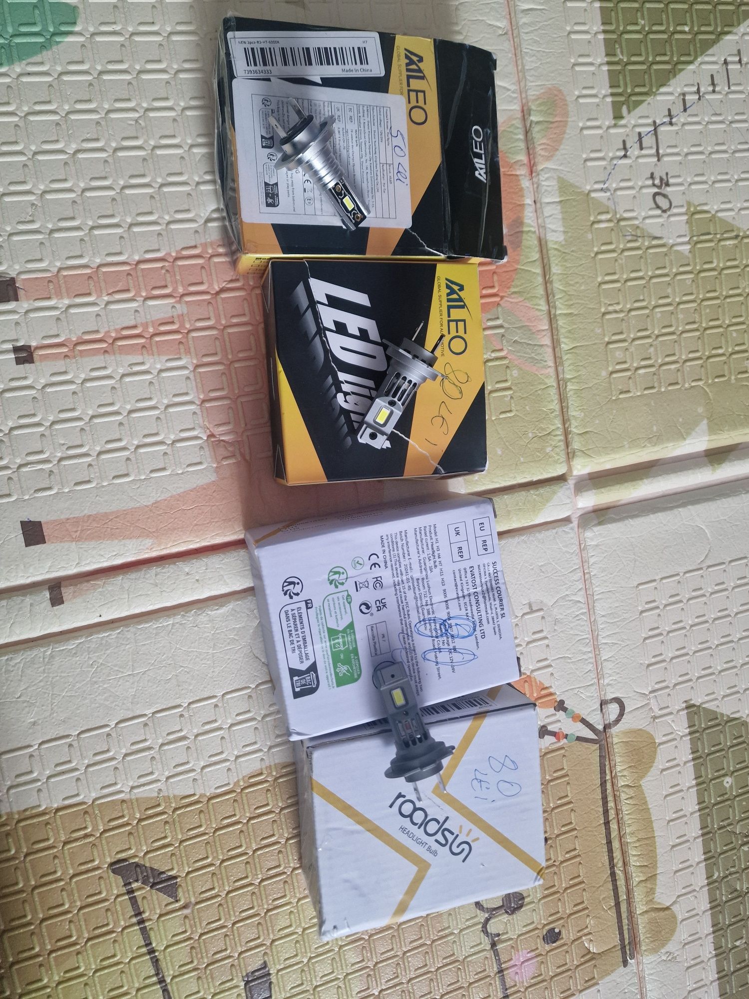 Becuri h7 led leduri H7 35000 lumeni canbus fara eroare