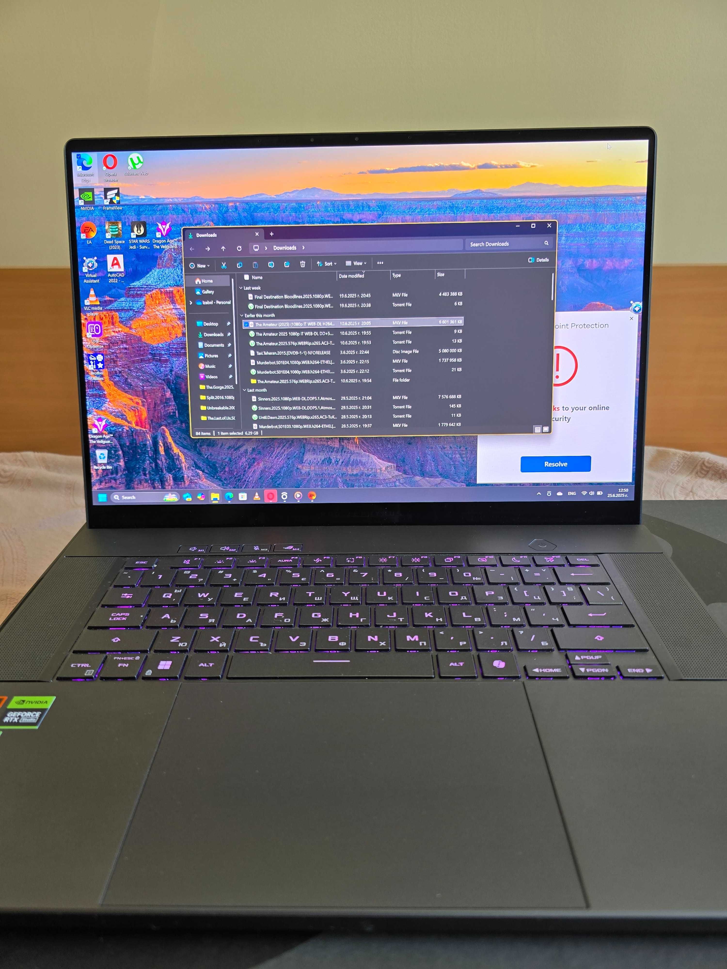 ASUS ROG Zephyrus G16 GA605WV,RYZEN AI 9 HX370,RAM 16GB,SSD1TB,RTX4060