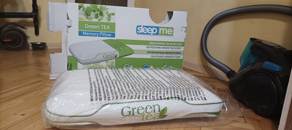 Нова възглавница Sleep me green tea