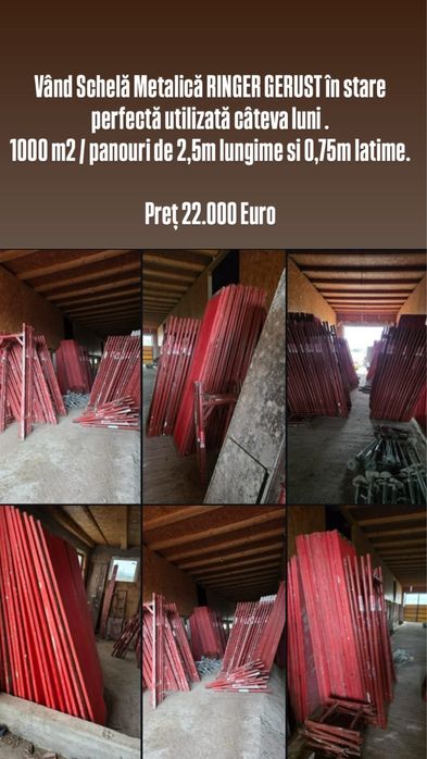 Vând Schelă Metalică 1.000 m2 RINGER GERUST