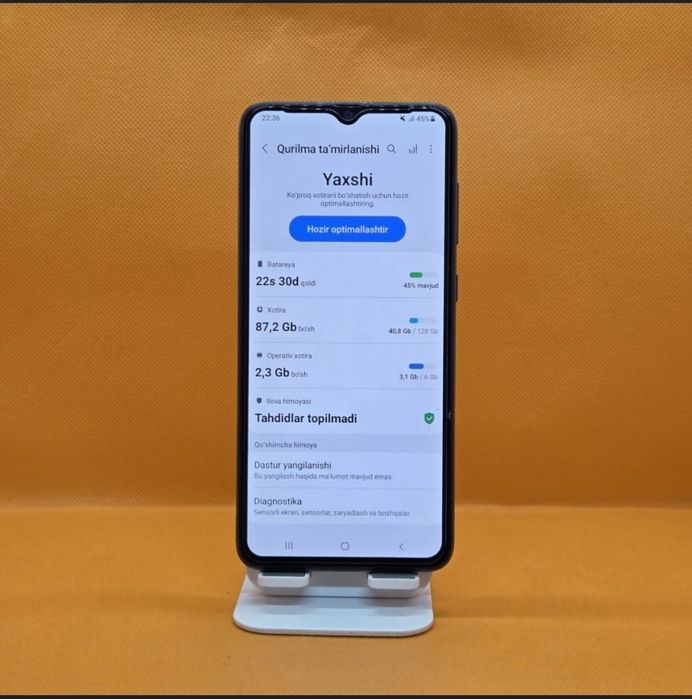 Samsung A70 xolati ideal