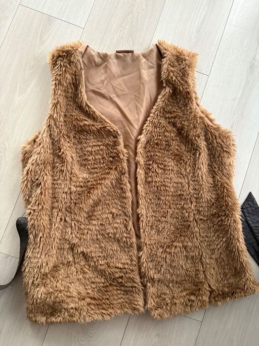 Vesta de dama din blanita cu cordon detasabil, 1XL