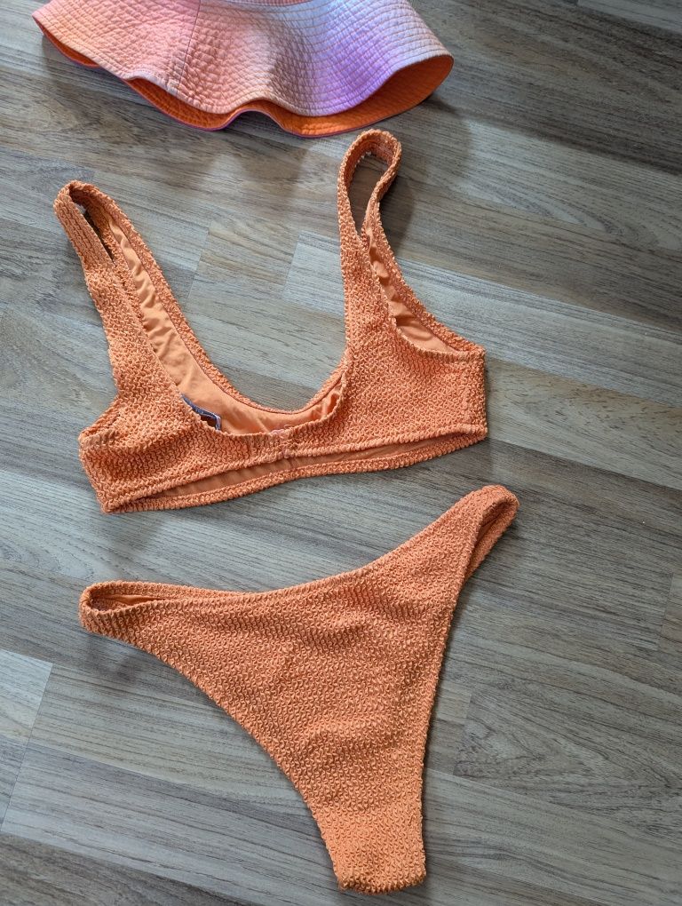 Дамски оранжев бански Mango S