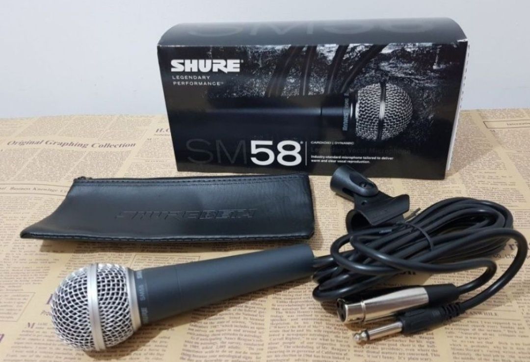 Microfon Shure SM 58 pentru voce unidirectional cardioid