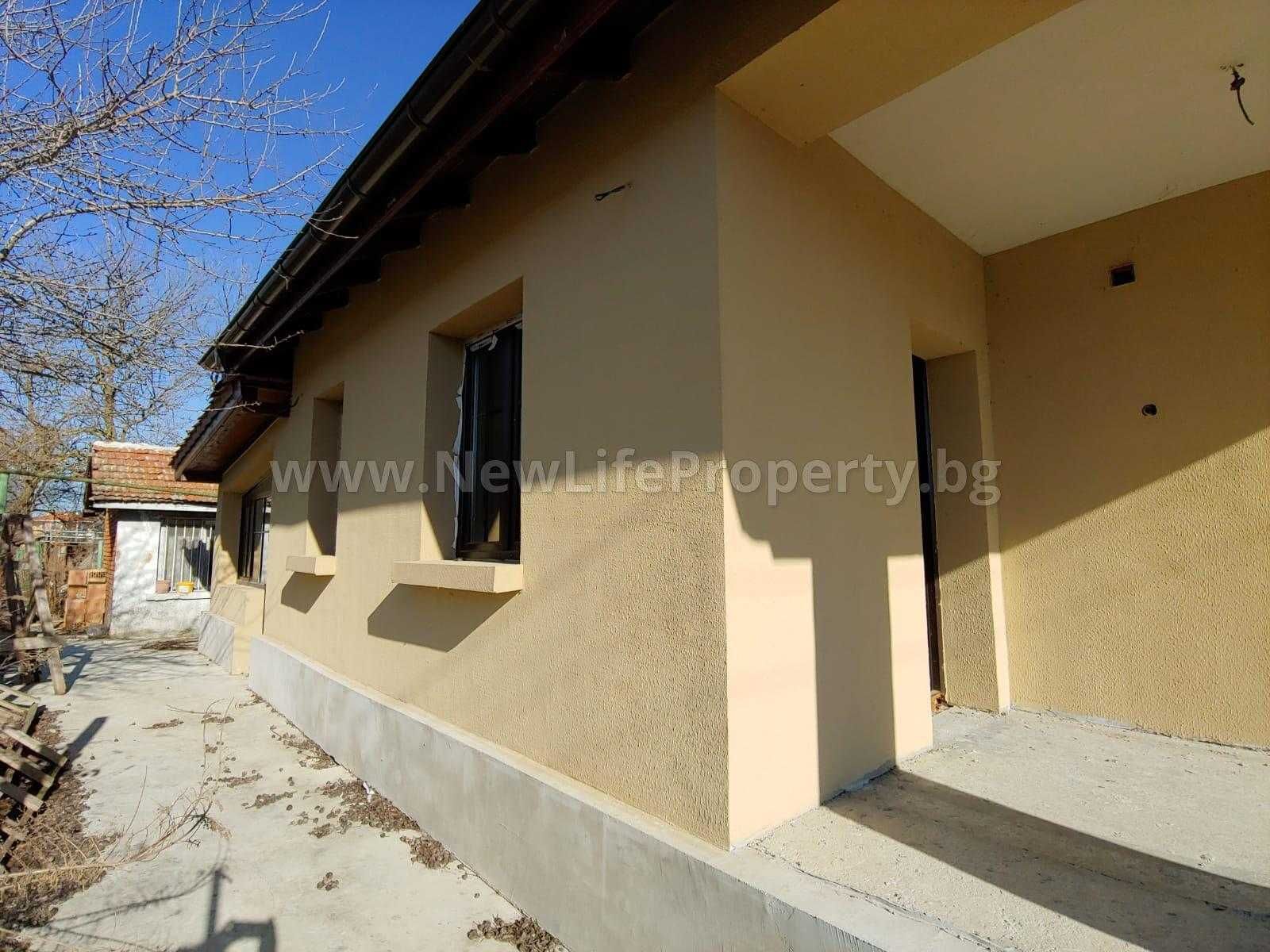 Нова едноетажна жилищна сграда в село Тръстиково, област Бургас,