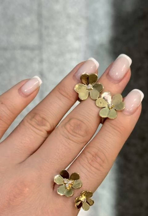 Золото комплект с бриллиантами Van Cleef .