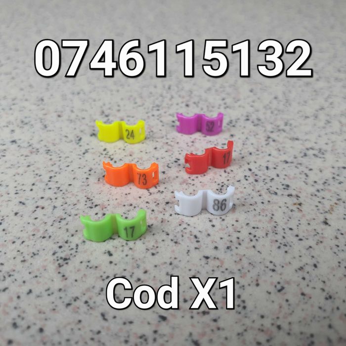 Agapornis Nimfe Papagali Perusi Canar Vrabie-CLEME De 2,7mm- Inele -X1