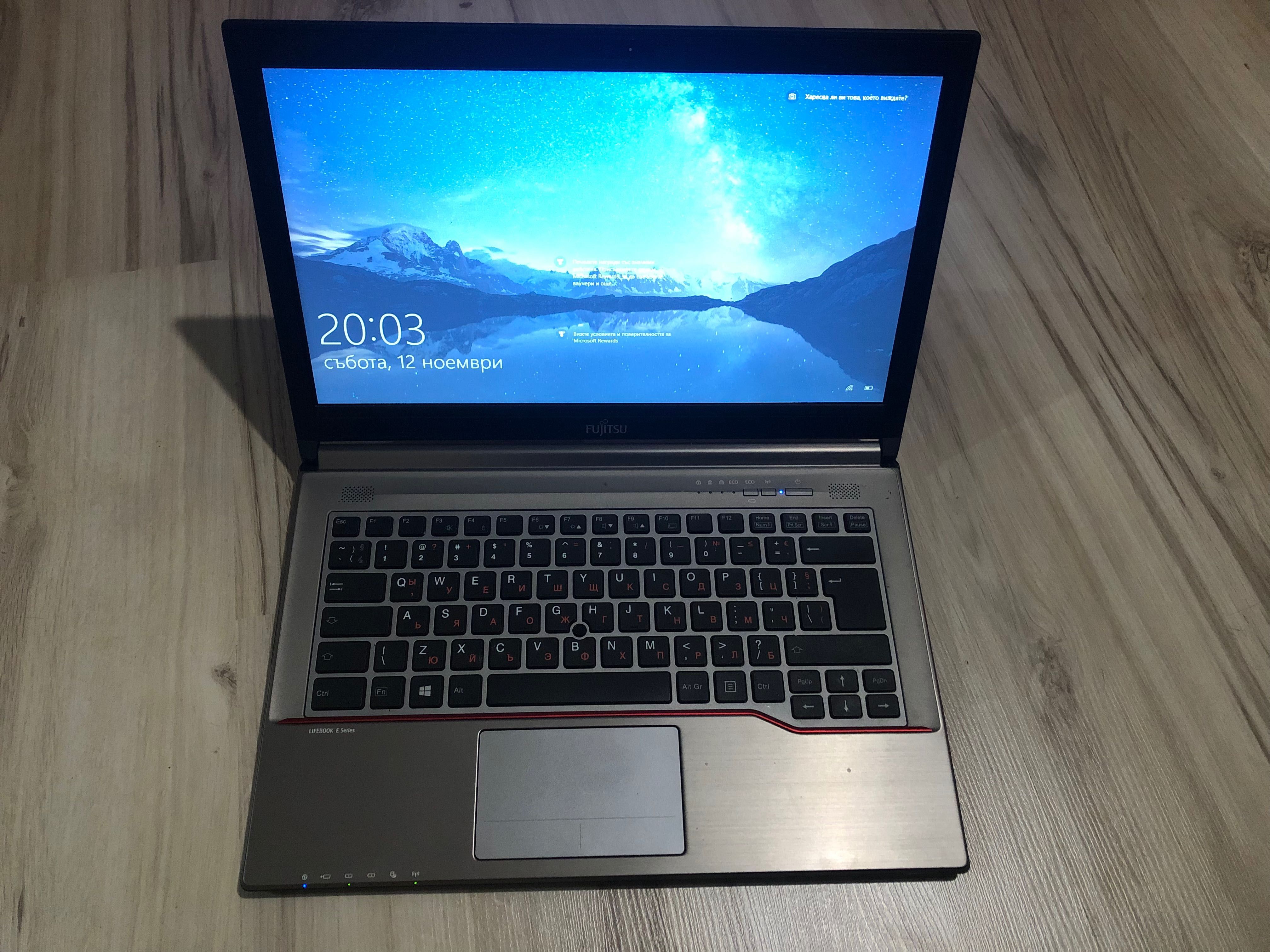 Fujitsu Lifebook E744  “14” I5-4310M RAM 12GB DDR3 SSD 120GB Camera