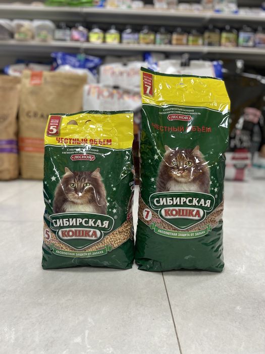 Древесный наполнитель Сибирская кошка