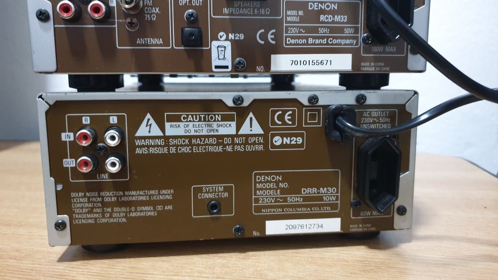 Linie audio mini Denon RCD-M33, DRR-M30