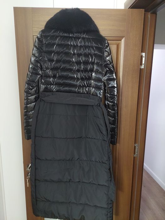 Super ofertă! Haină din fâș ,  guler blana  vulpe