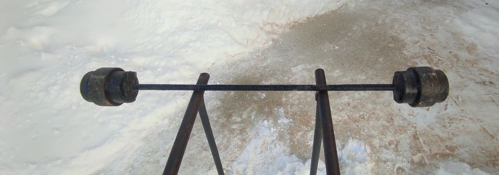 Штанга самодельный хороший 50 кг