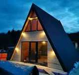 Construim case cabane A-frame