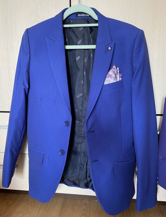 Costum albastru, 3 piese