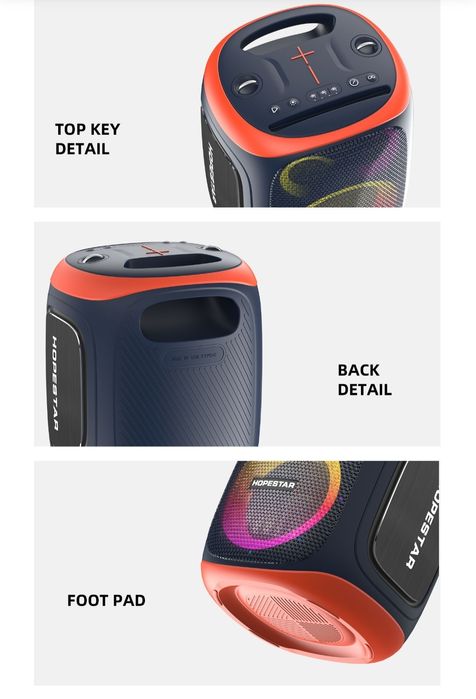 Boxă Portabilă Wireless Hopestar Party Pro + DOUĂ Microfoane CADOU