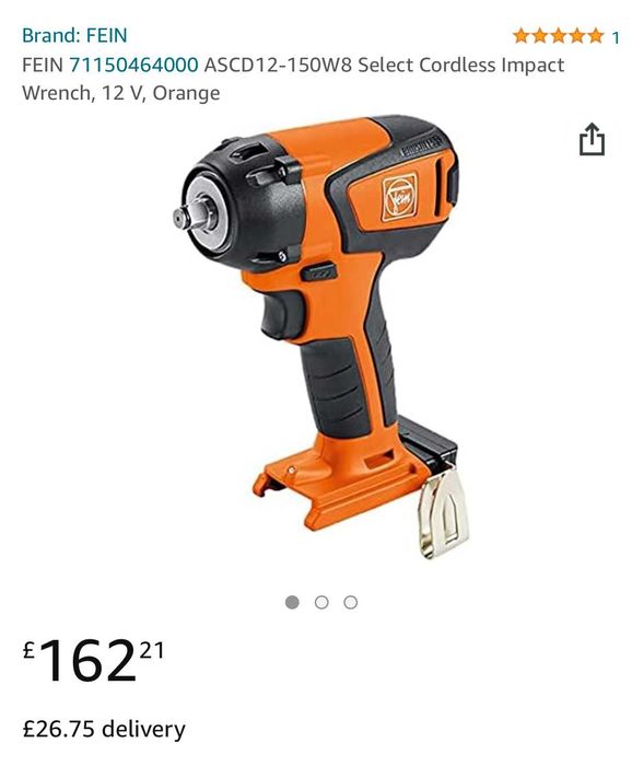 Fein ASCD 12-150 W8 - Акумулаторен ударен гайковерт 3/8''