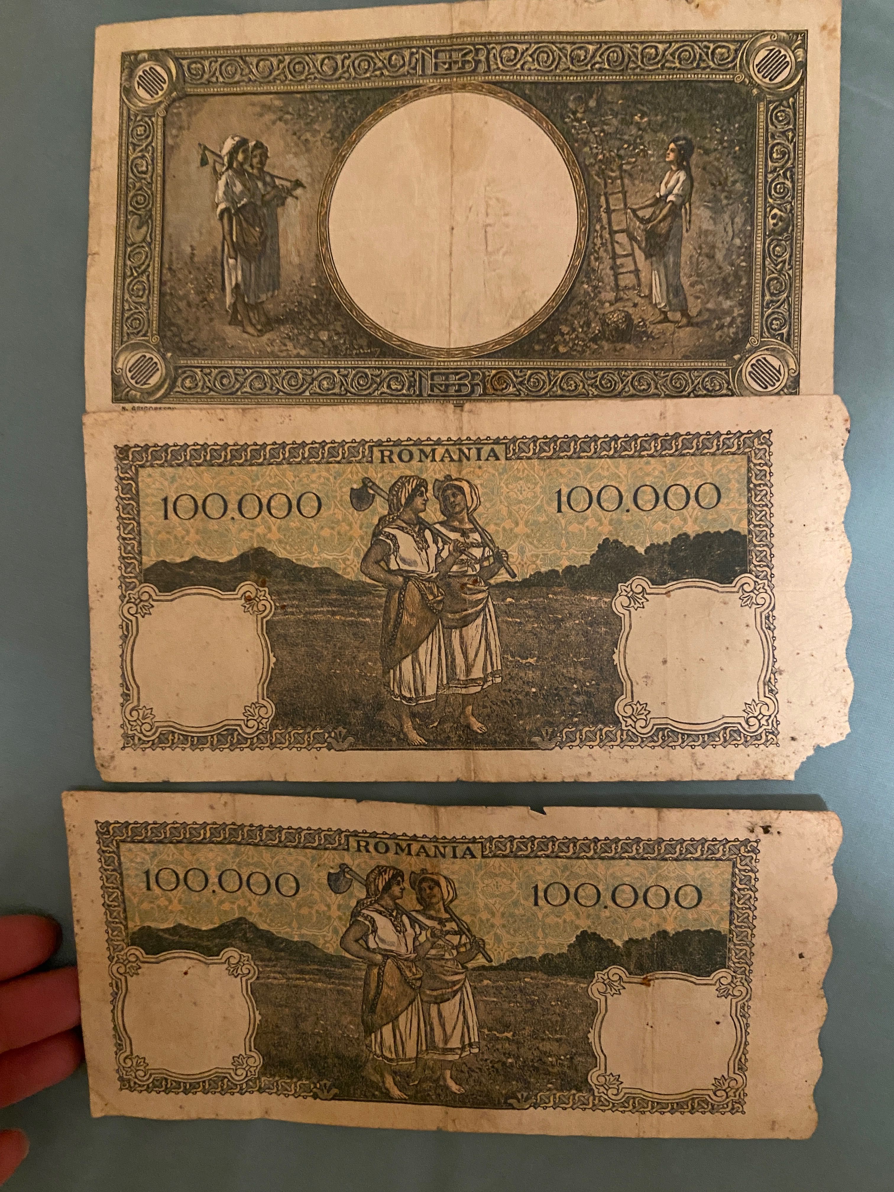 Bani vechi romanesti  si Drahme bancnote gresesti