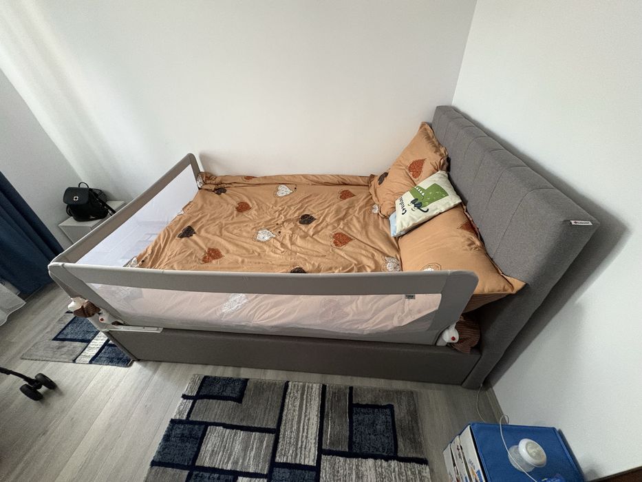 Vand pat tapitat 140 cm cu saltea noi.