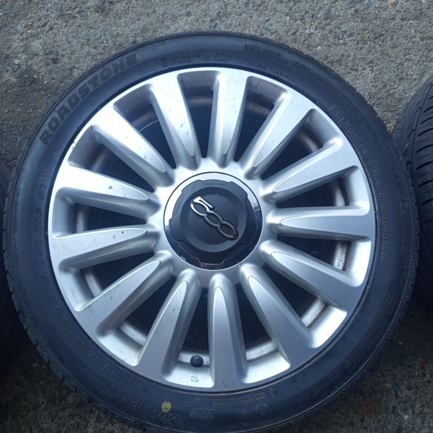 Джанти за Фиат 500 2014 год  style 13 SPOKE 16 цола